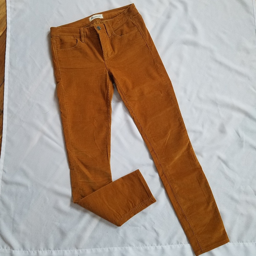 MADEWELL Golden Yellow Skinny Corduroys